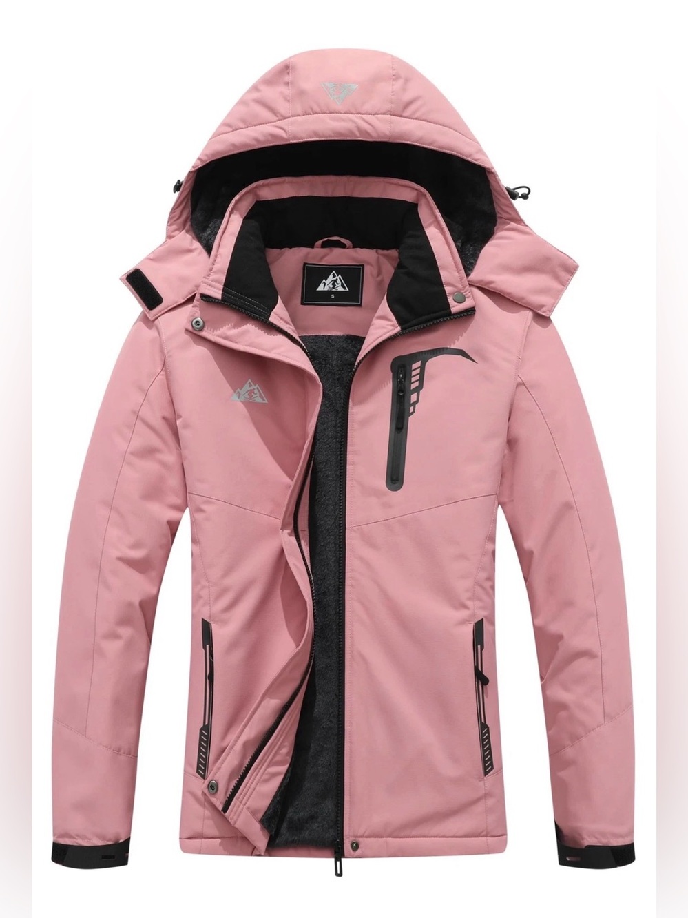 New women’s Ski Coat | Waterproof winter jacket | snowboarding pink